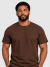 Camiseta Texturizada Masculino Camisa Básica - Marrom