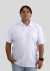 Camisa Polo Masculina Plus Size - Branco