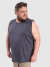 Regata Masculina Básica Plus Size - Chumbo - comprar online