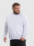 Blusa Moletom Gola Careca Plus Size Masculino - Branco - comprar online