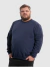 Blusa Moletom Gola Careca Plus Size Masculino - Marinho - comprar online