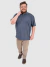 Camisa Polo Plus Size Masculino Piquet - Chumbo - comprar online