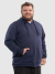 Casaco Moletom Zíper Plus Size Masculino - Marinho - comprar online