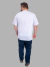 Camiseta Masculina Básica Plus Size - Branco na internet