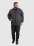 Casaco Moletom Zíper Plus Size Masculino - Chumbo - comprar online