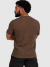 Camiseta Texturizada Masculino Camisa Básica - Marrom na internet