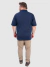 Camisa Polo Plus Size Masculino Piquet - Marinho na internet