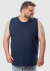 Regata Masculina Plus Size De Algodão - Azul Marinho - BENSMAT | Compre Roupas Online com Desconto