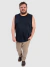 Regata Masculina Básica Plus Size - Preto na internet