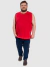 Regata Masculina Básica Plus Size - Vermelho na internet