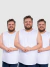 Kit 3 Regatas Algodão Verão Básica Lisa - Opção 2