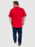 Camiseta Masculina Básica Plus Size - Vermelho - BENSMAT | Compre Roupas Online com Desconto