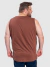 Regata Masculina Básica Plus Size - Marrom na internet