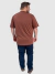 Camiseta Masculina Básica Plus Size - Marrom - BENSMAT | Compre Roupas Online com Desconto