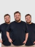 Kit 3 Camiseta Masculino Plus Size Algodão Verão - Opção 5