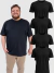 Kit 5 Camiseta Masculino Algodão Verão - Opção 1