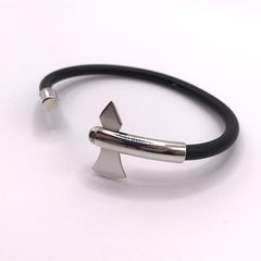 Pulsera de cuero con hacha SAJE20 - Silveralia925 by 1925