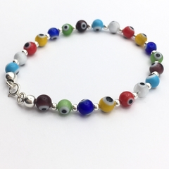 Pulsera ojos turcos multicolor