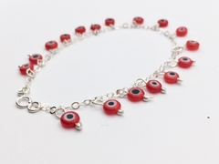 Pulsera Ojitos Red Planos - Silveralia925 by 1925