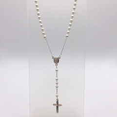 Rosario Collar Diamantado Chico Plata .925 SAMA08 - tienda en línea