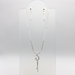 Set Luna Creciente y Estrella colgando SALX13 - Silveralia925 by 1925