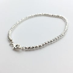 Pulsera Diamond Cut broche - Silveralia925 by 1925