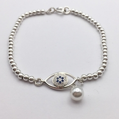 Pulsera Ojo turco Con perla en internet
