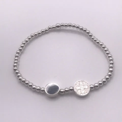 Pulsera San Benito Disco Plata .925 SAMAR05 - tienda en línea