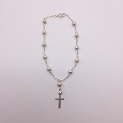 Decenario pulsera Diamond cruz Plata .925 SAMA02