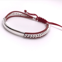 Pulsera Piel Tejida Plata .925 SAMAR06R - Silveralia925 by 1925