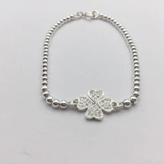 Pulsera Trébol Glitter