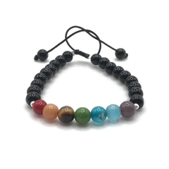Pulsera Negra Chakra SAML01