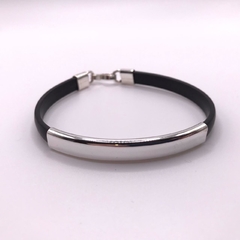 Pulsera con placa Plata .925
