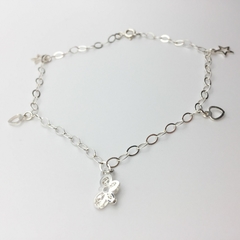 Tobillera Mariposa Plata .925