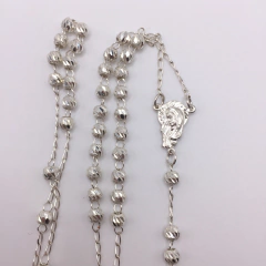 Rosario Diamond Cut Plata .925 SAMA10 en internet