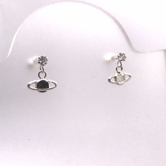 Aretes Saturn colgante Plata .925 SALQ12 en internet