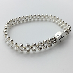 Pulsera tejida Oval Black Cross - comprar en línea