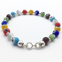 Pulsera ojos turcos multicolor - comprar en línea