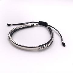 Pulsera Piel Tejida Plata .925 SAMAR06B - tienda en línea