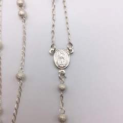 Rosario Collar Diamantado Chico Plata .925 SAMA08 - comprar en línea