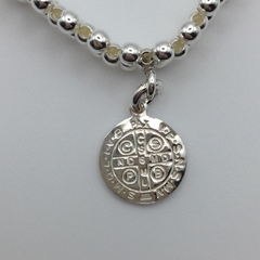 Pulsera tejida Charm San Benito - Silveralia925 by 1925