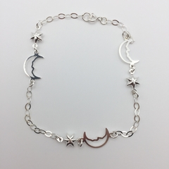 Tobillera luna y estrellas SAJO02 - Silveralia925 by 1925