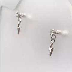 Aretes Chained Thunderbolt SALQ02 - Silveralia925 by 1925