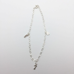 Tobillera de la suerte Lucky Charms Plata .925 SALX03 en internet