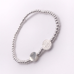 Pulsera San Benito Disco Plata .925 SAMAR05 en internet