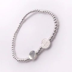 Pulsera San Benito Disco Plata .925 SAMAR05 en internet