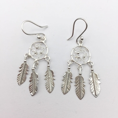 Aretes Atrapasueños Plata .925