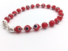 Pulsera Ojos Turcos Red Esfera - Silveralia925 by 1925