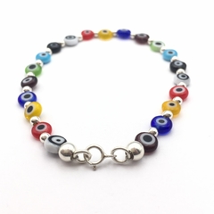 Pulsera Ojos Turcos Multicolor Plana SAOM02 - comprar en línea