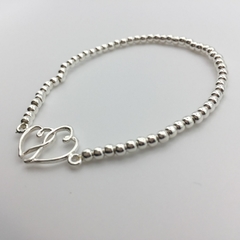 Pulsera Curved Hearts en internet
